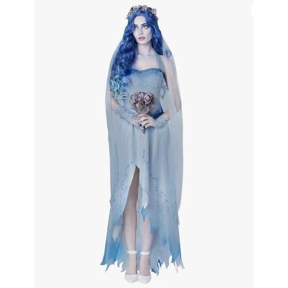 Adult Emily Halloween Costume - Corpse Bride - Large - New - Picture 1 of 3
